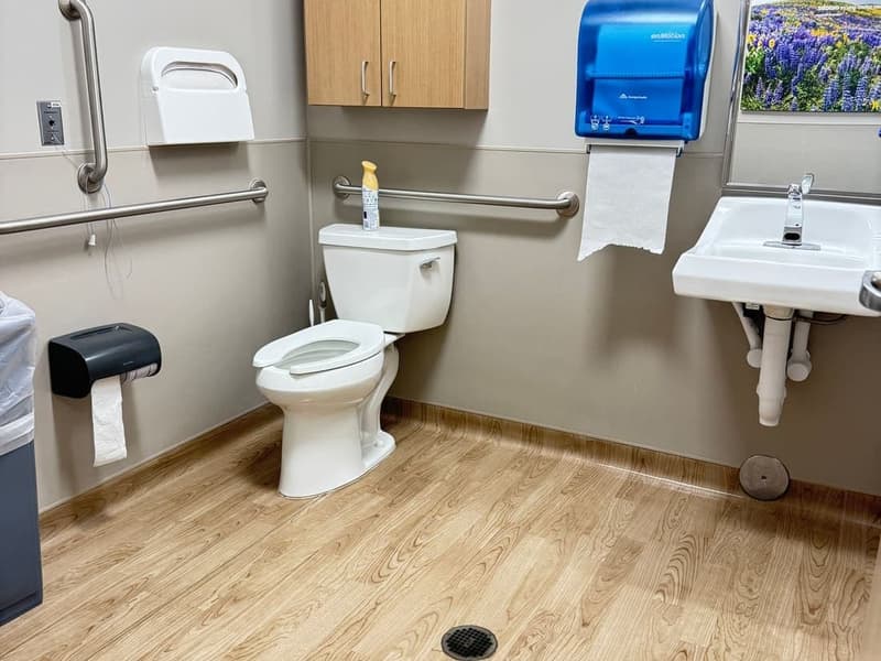 Accessible restroom maintained by CeeCee at a client facility