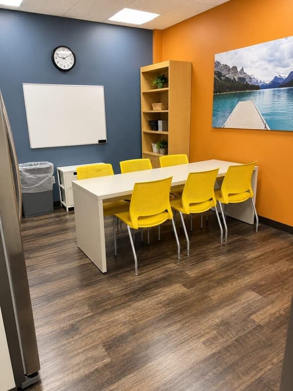 Employee break room maintained by CeeCee at a client location